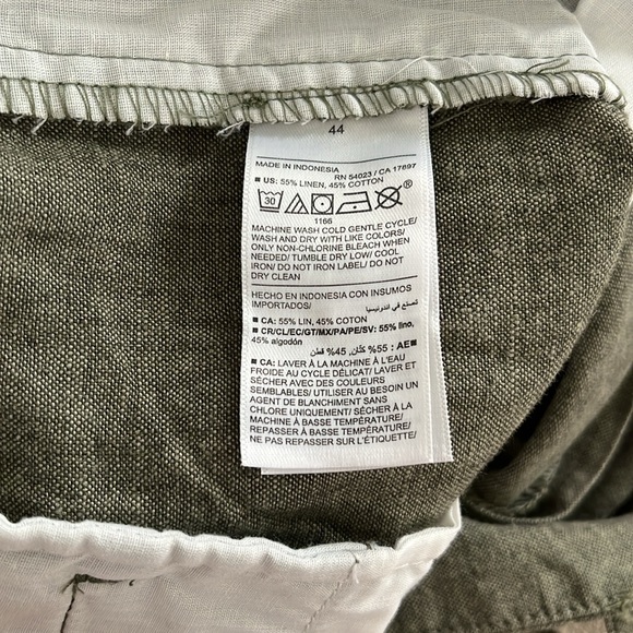 Old Navy Men’s Slim Linen Blend Chino Shorts - 7 inch inseam - Picture 7 of 7